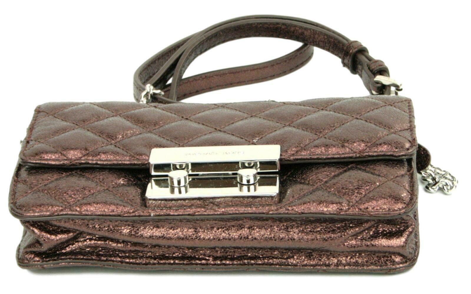 Michael Kors Quilted Burgundy Crossbody Bag base