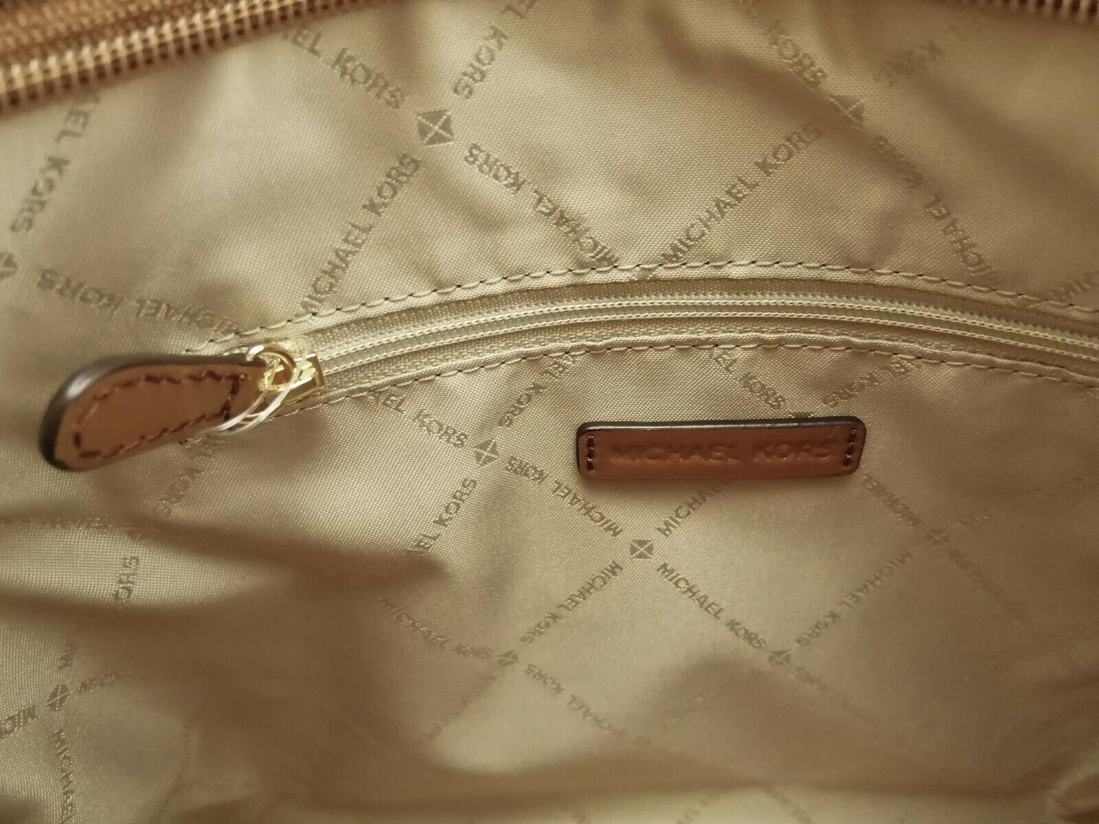Michael Kors Brown Crossbody Bag inside logo