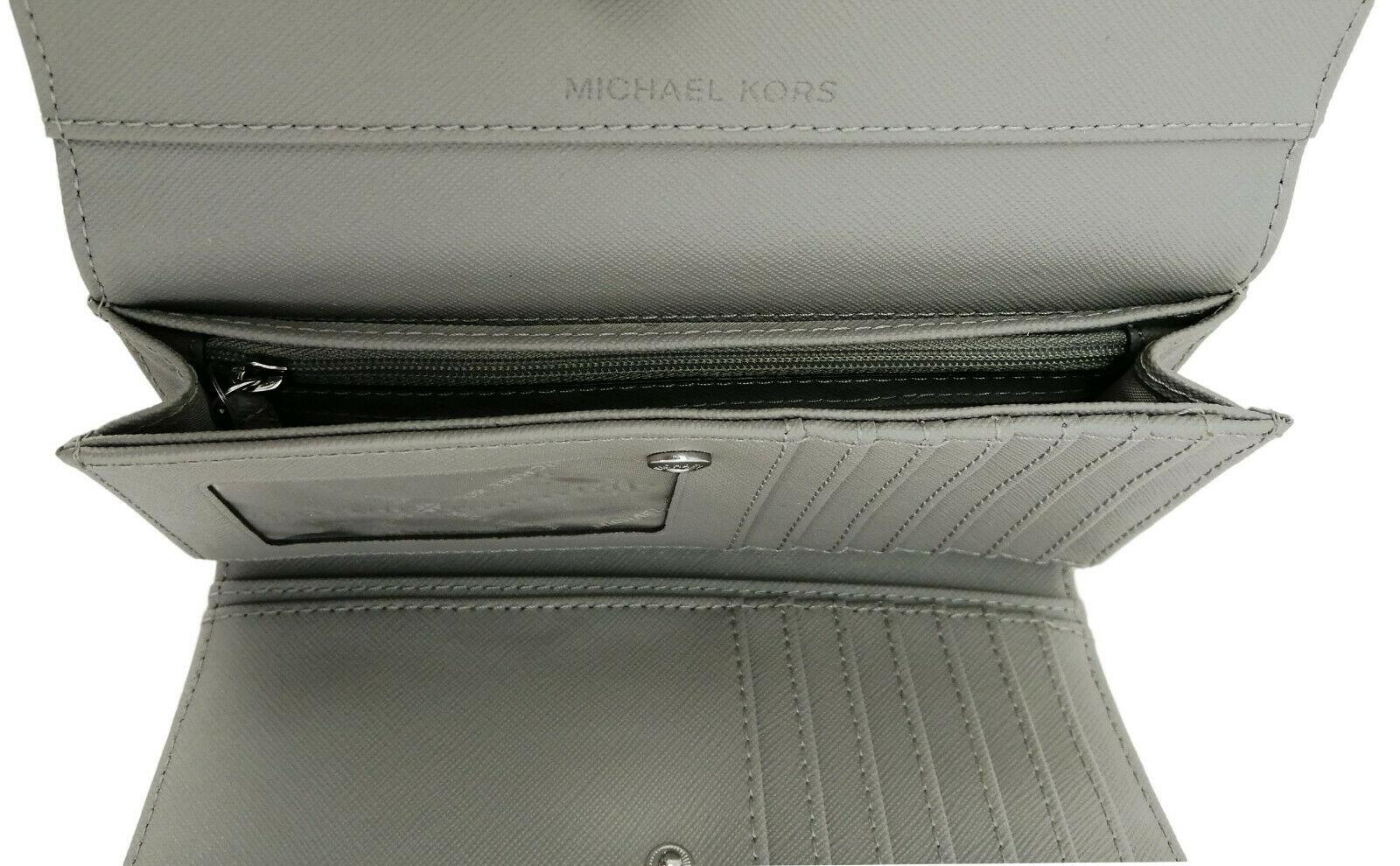 Michael Kors Grey Trifold Purse pocket