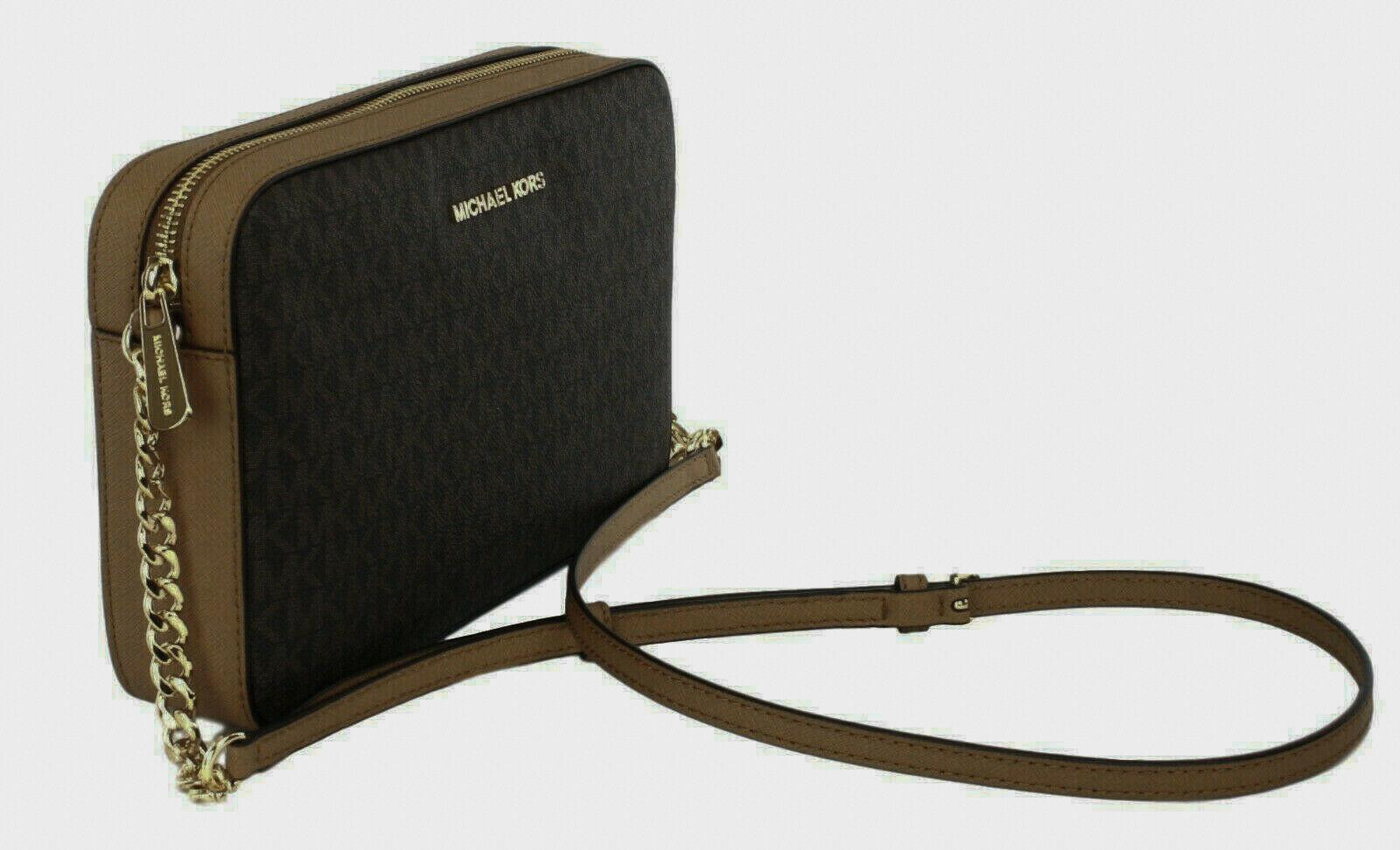 Michael Kors Dark Brown Crossbody Bag angle