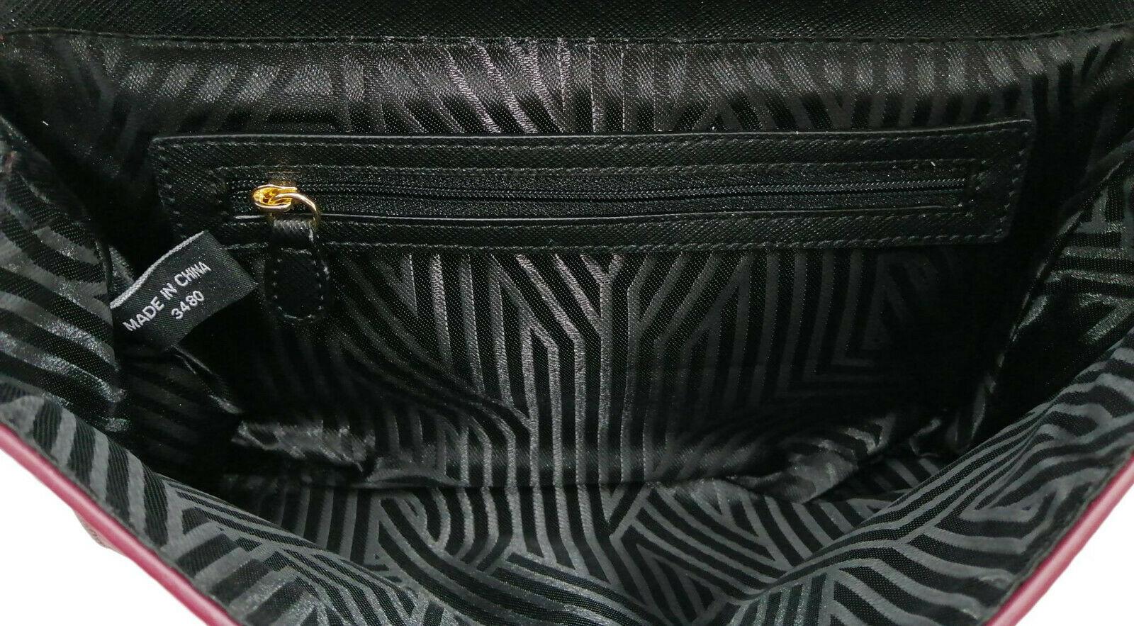 DKNY Burgundy Shoulder Bag inside zip