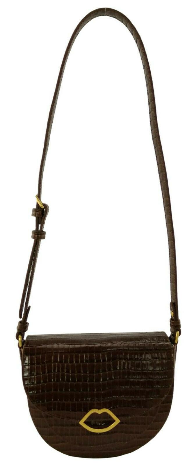 Lulu Guinness Brown Shoulder Bag front
