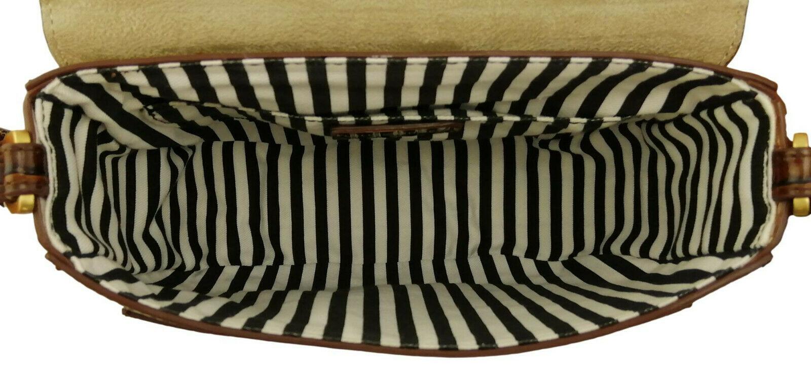 Lulu Guinness Brown Shoulder Bag inside