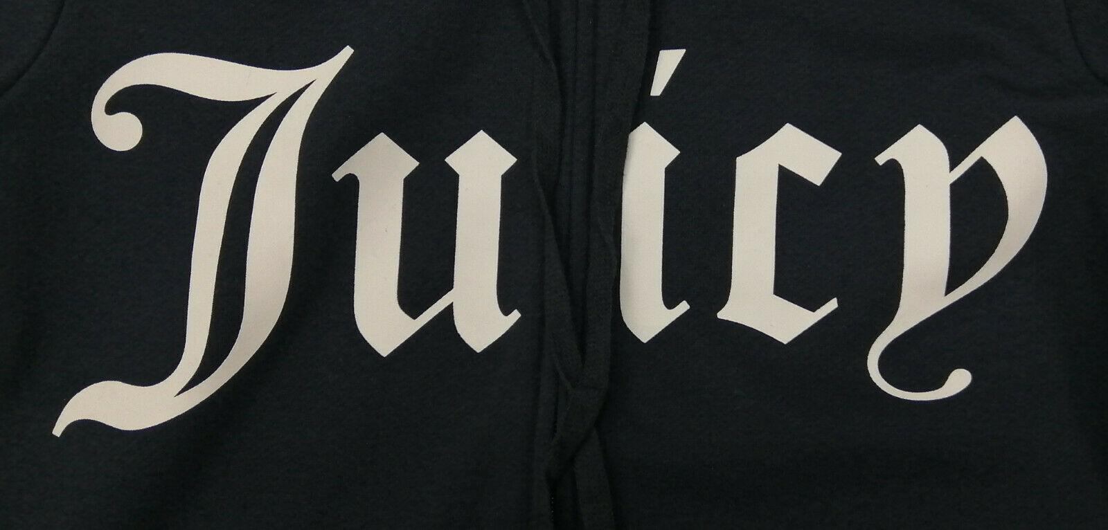 Juicy Couture Zipped Hoodie Navy logo