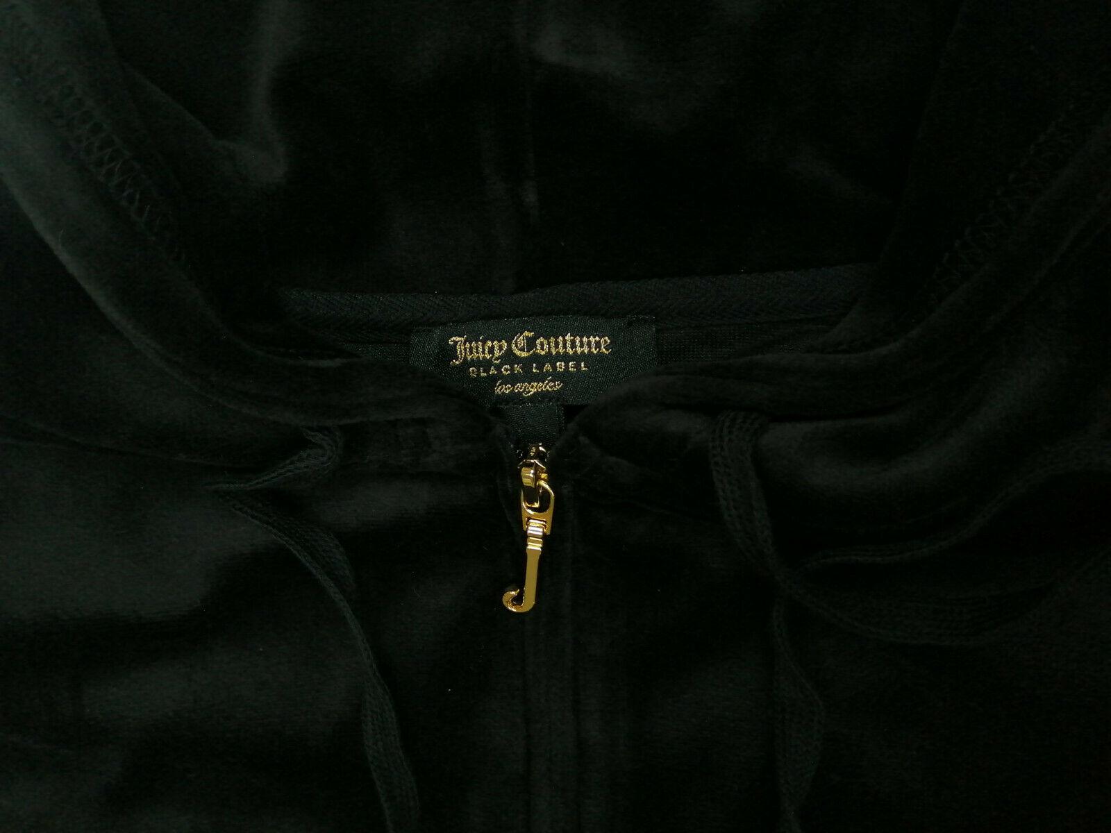 Juicy Couture Hoodies black zip close up