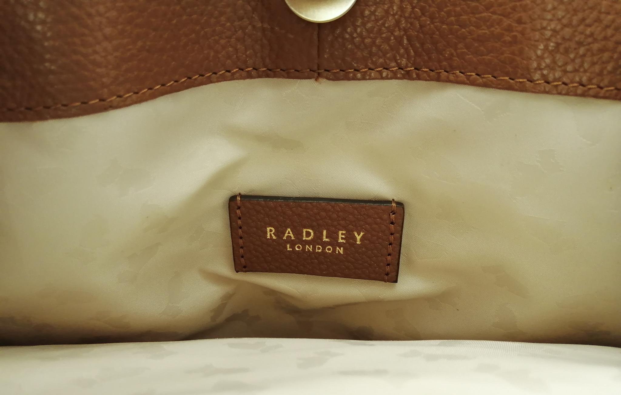Radley Brown Handbag inside logo