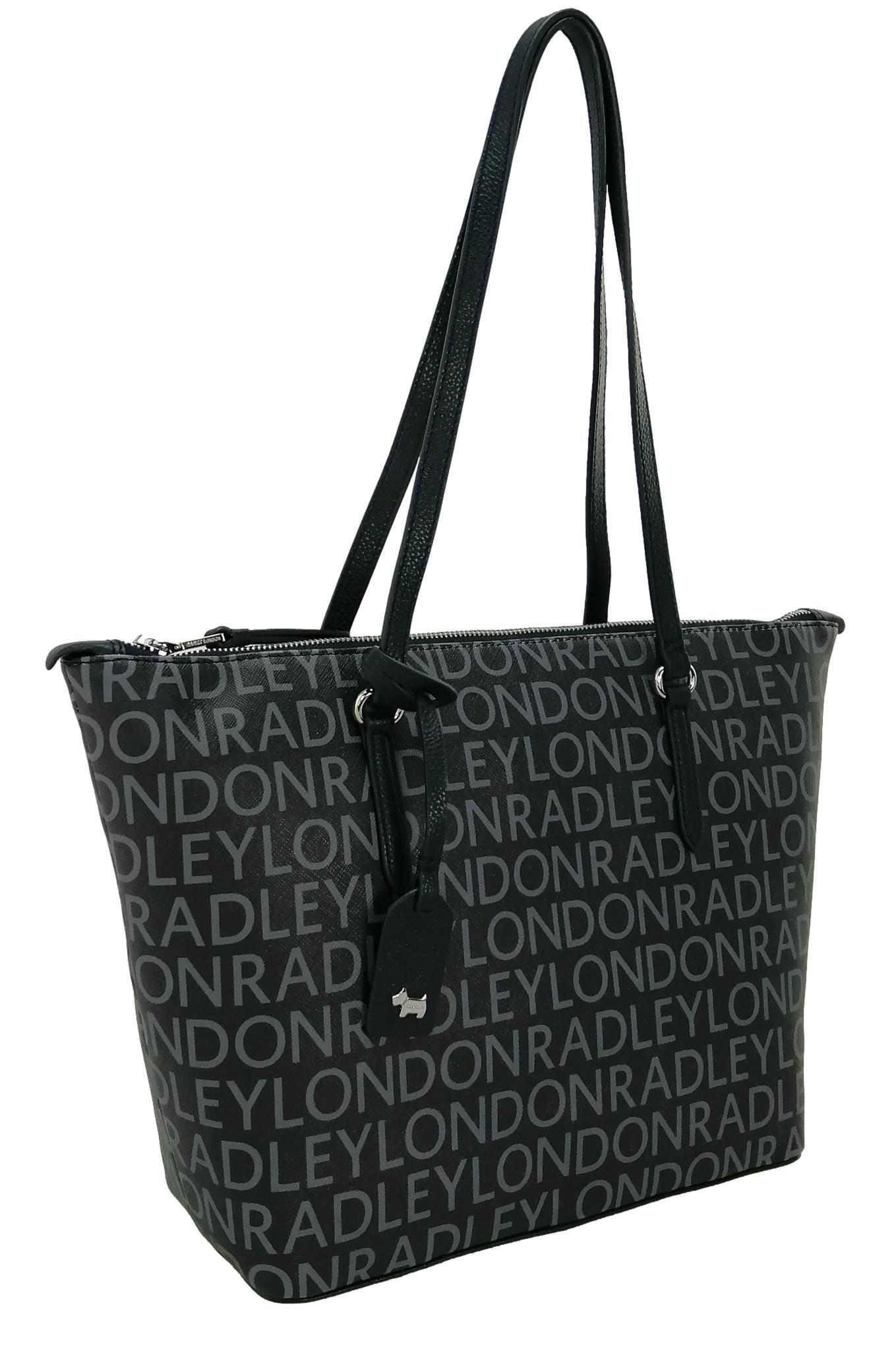 Radley Navy Blue Tote Bag angle