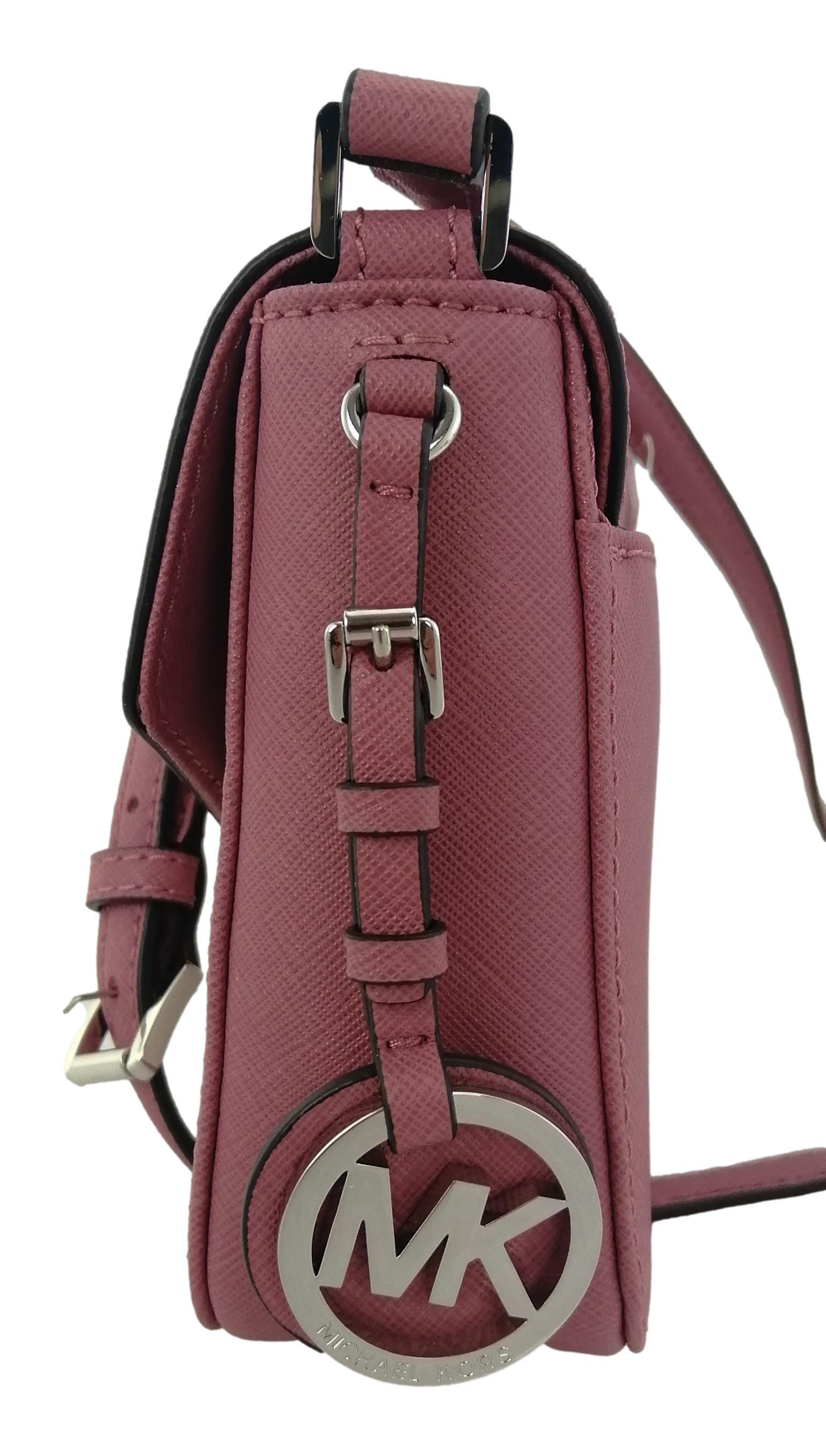 Michael Kors Small Pink Crossbody Bag side