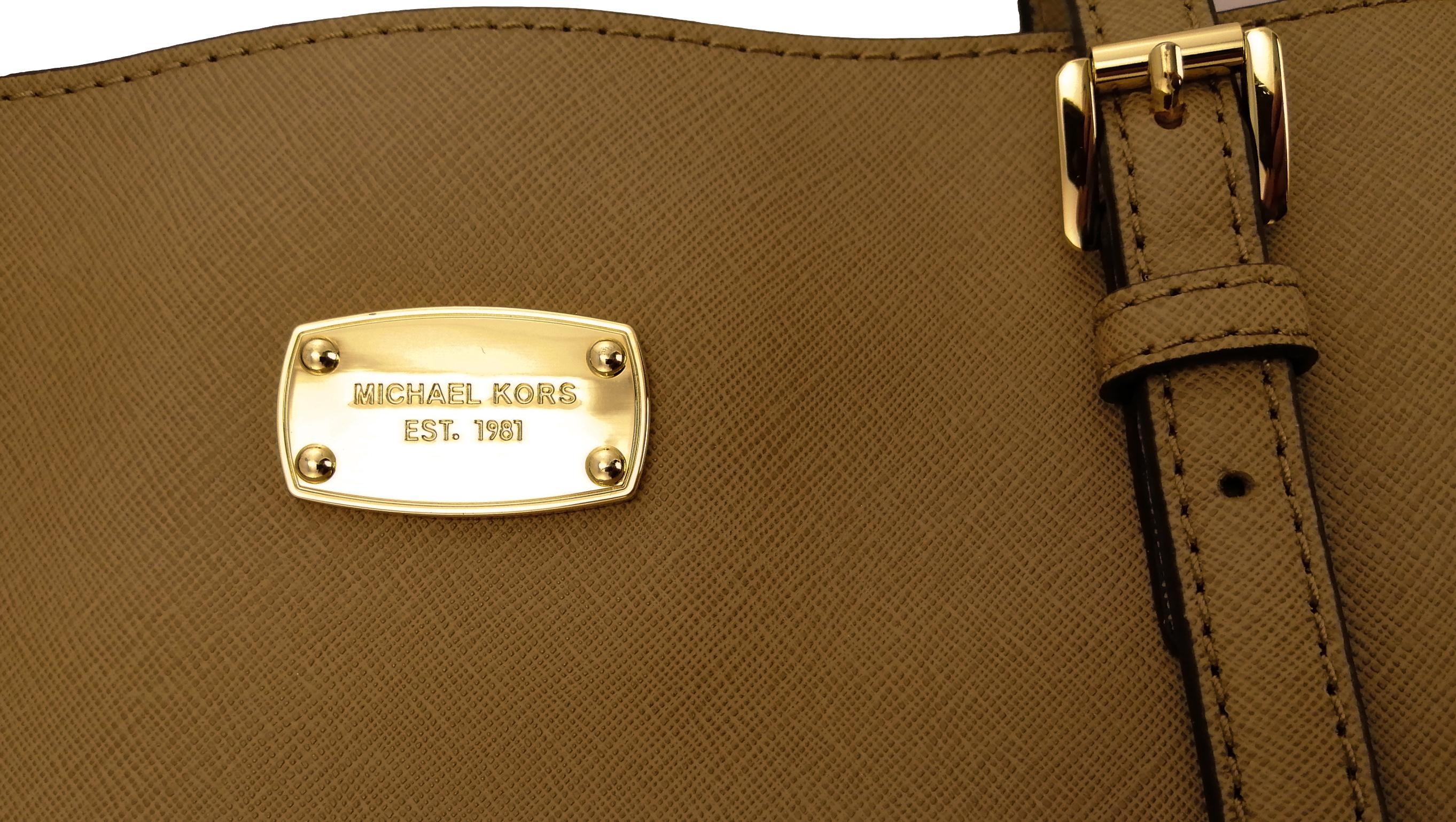 Michael Kors Light Brown Leather Tote strap