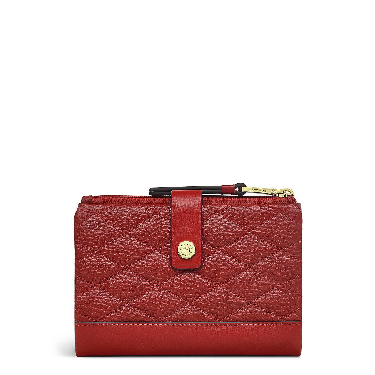 Radley Red Quilted Purse Angel Street Claret Leather Bifold Medium Womens