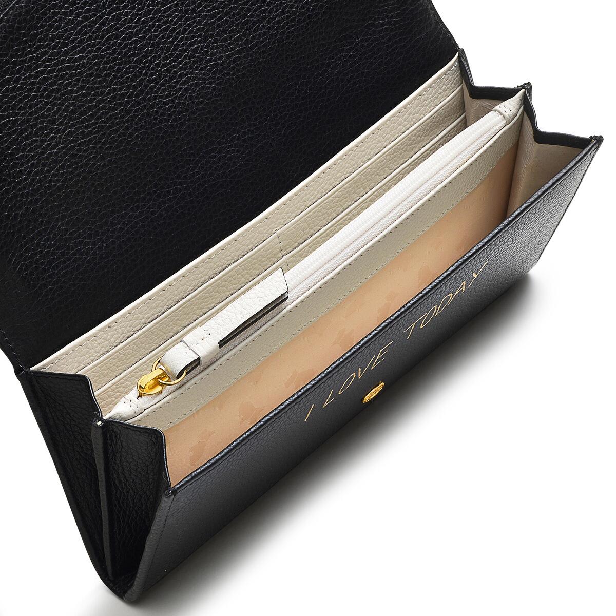 Radley black leather purse pocket