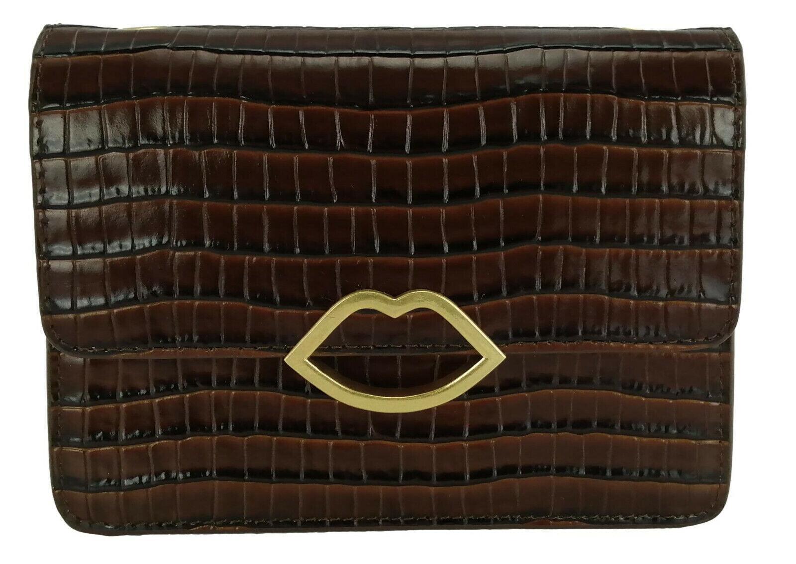 Lulu Guinness Brown Cross Body Bag