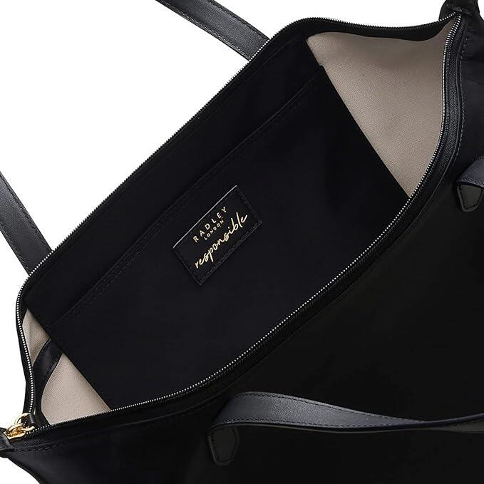 Radley Black Large Tote Bag inside