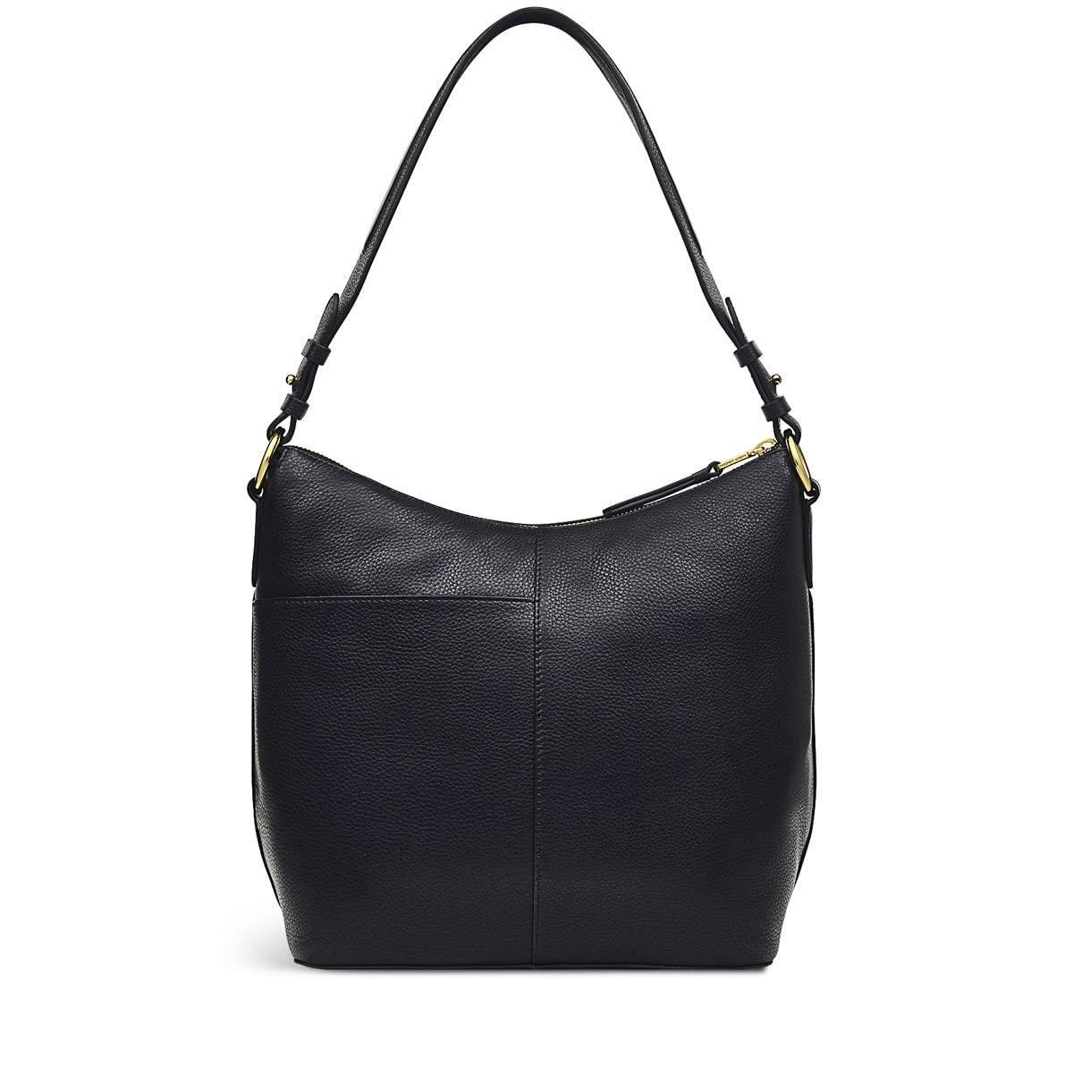 Radley black leather medium shoulder bag front