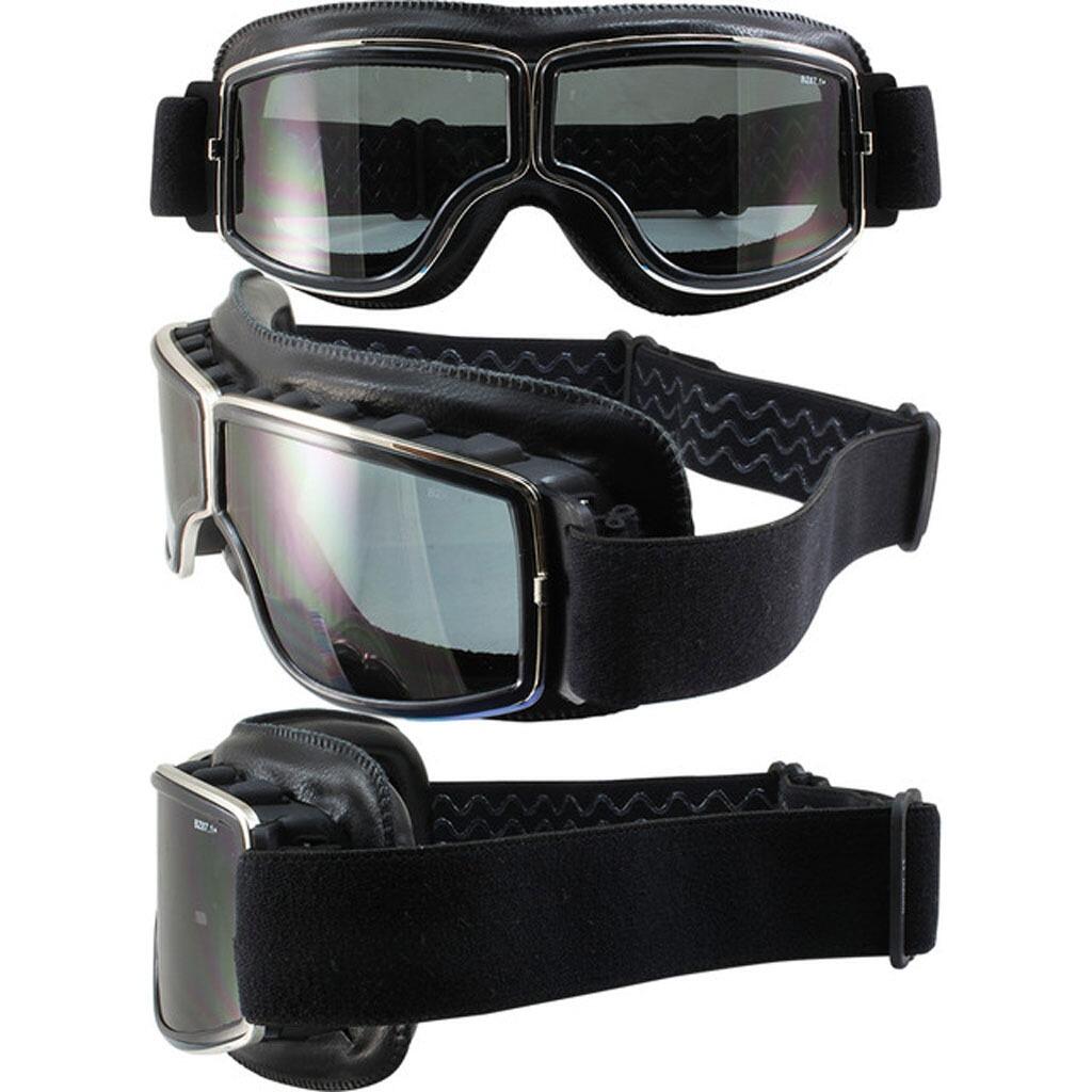 Birdz Condor Aviator Style Retro Pilot Motorcycle Biker Goggles With 