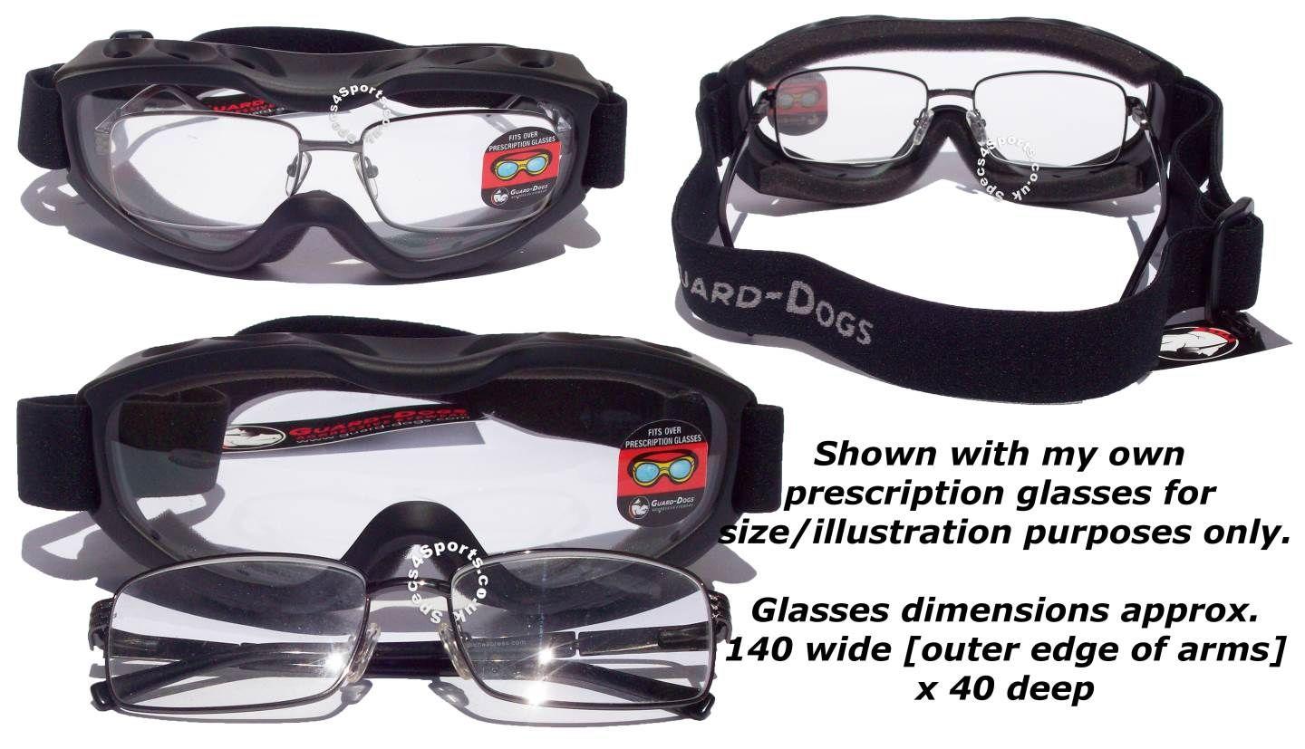Guard Dogs Evader 2 Motorbike Airsoft Sports Over Glasses Goggles ( OTG ) | Black Interchangeable Lens Kit - glasses comparison