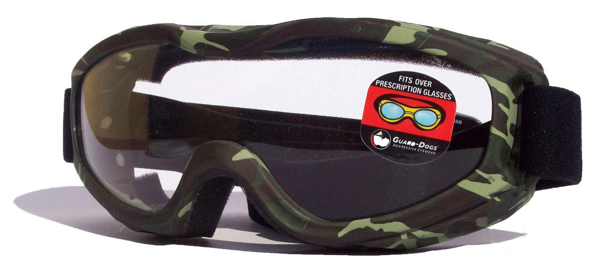 Guard Dogs Evader 2 Motorbike Airsoft Sports Over Glasses Goggles ( OTG ) | Camo Clear Lens - main image