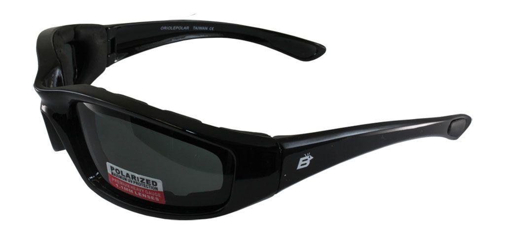 Birdz Oriole Biker Sports Smoke Polarised Sunglasses - side view