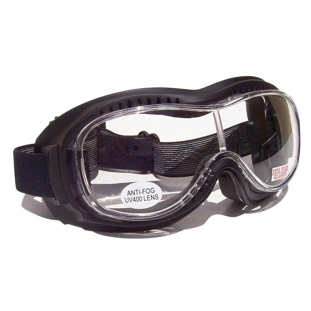 Global Vision Mach 1 OTG motorcycle goggles over glasses design
