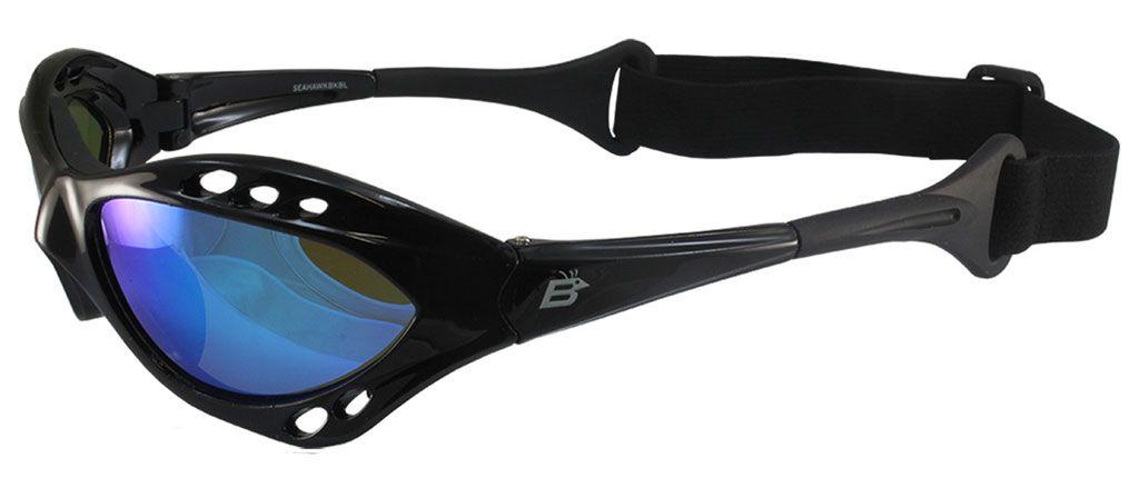 Birdz Polarised Seahawk Water Sports Floating Sunglasses Blue Revo Lens - side view