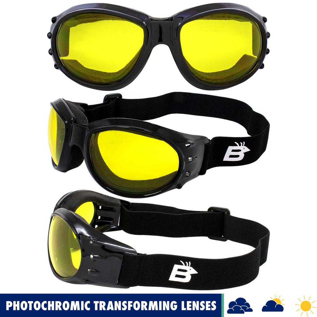 Birdz Eagle Motorcycle Sports Goggles - Photochromic Lens - main image