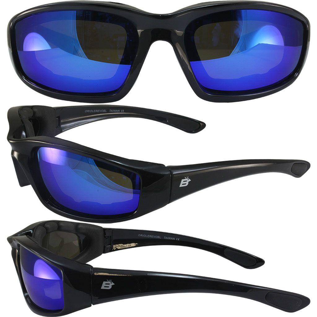 Oriole Foam Padded Sunglasses - Blue Revo Lens