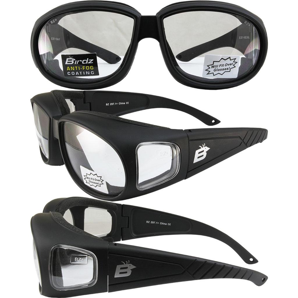 thumbnail image 2 of OTG Motorcycle Goggles - Fits Over Glasses - Clear MK5 Vision - Anti-Fog & Impact Resistant 2 of 6