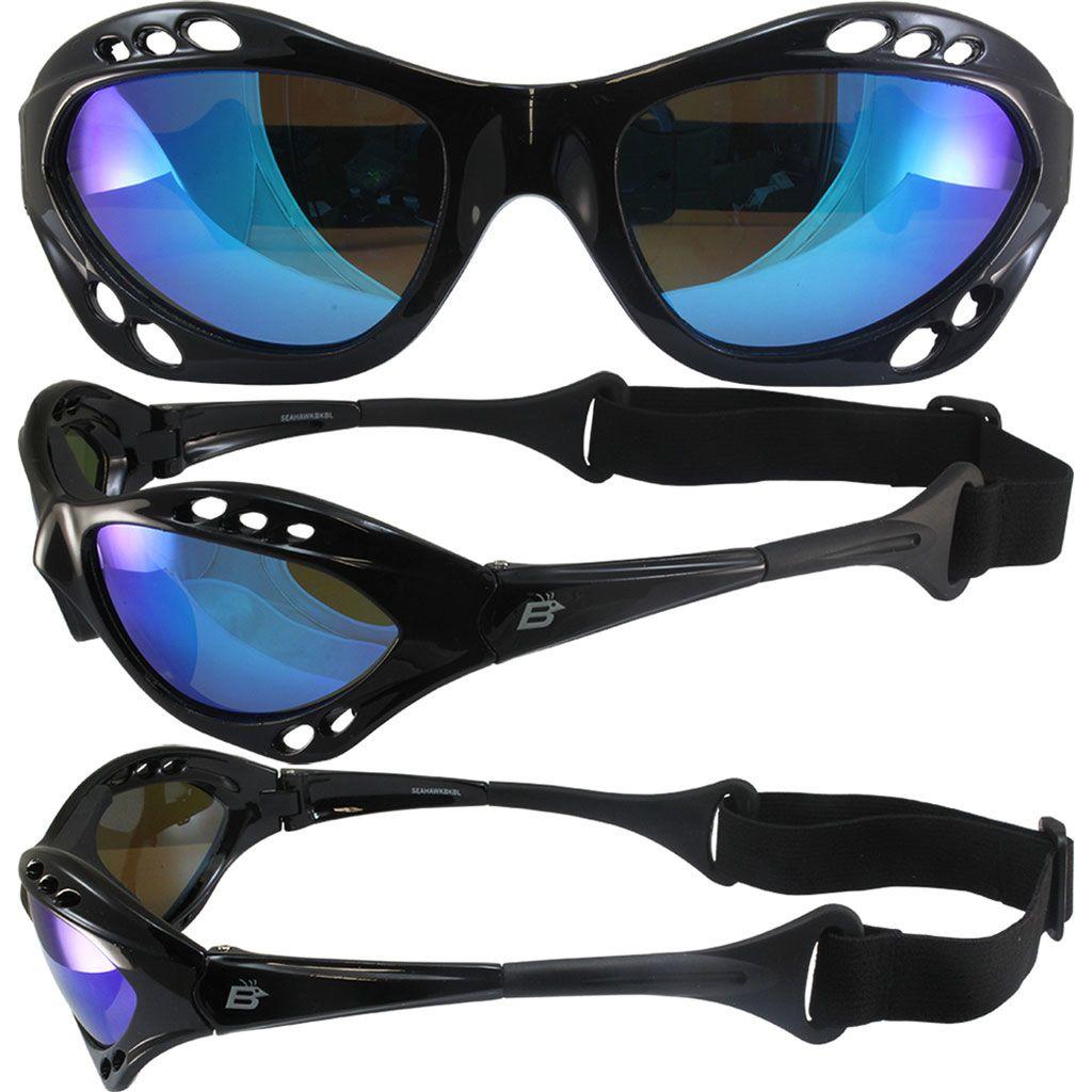 Birdz Polarised Seahawk Water Sports Floating Sunglasses Blue Revo Lens - main view