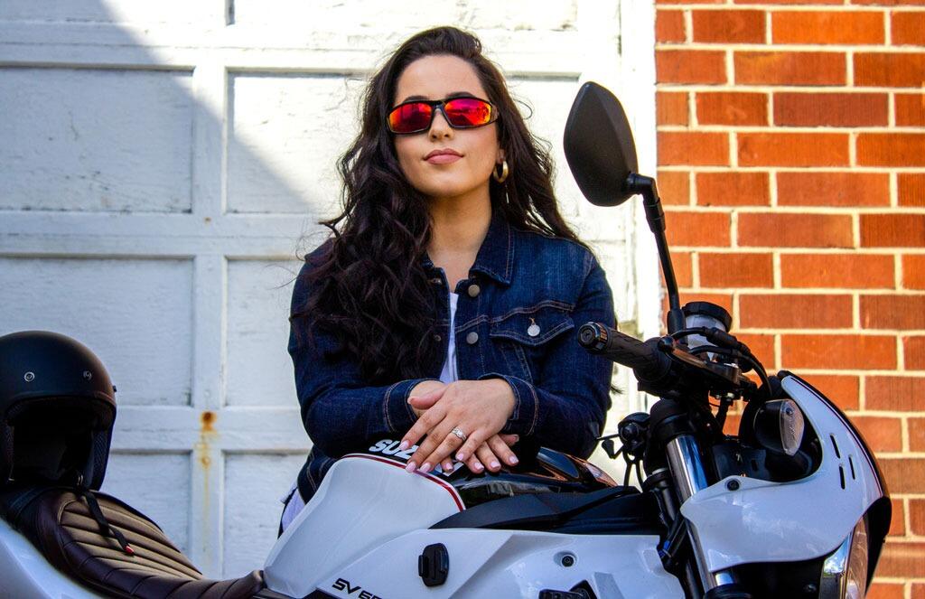 Oriole Motorbike Fire Red Lens Sunglasses