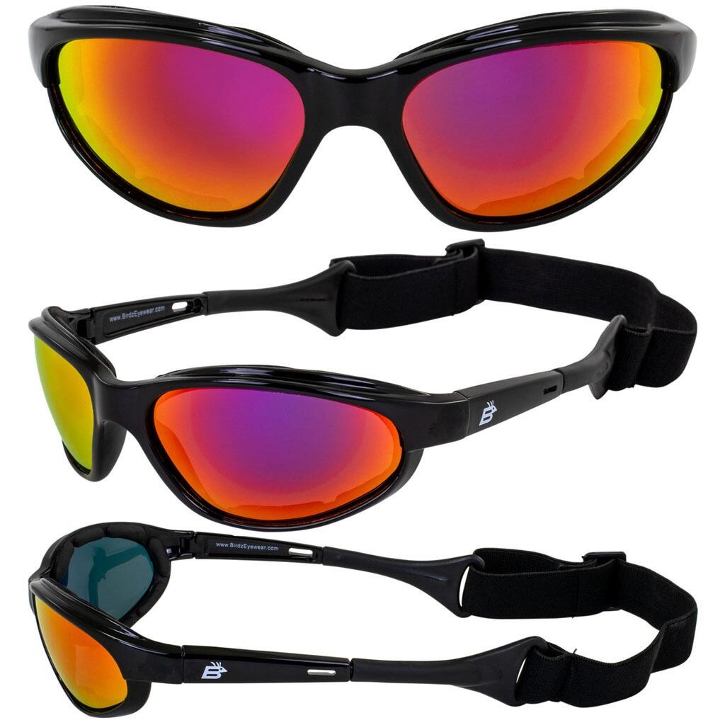 Birdz Polarised Sail Water Sports Floating Sunglasses Red Revo Lens - main view