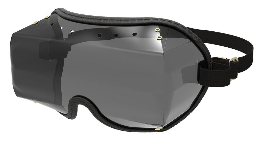 Kroops VFR Over Glasses Goggles for Cycling / Skydiving / Horse Riding - Black Smoke lens