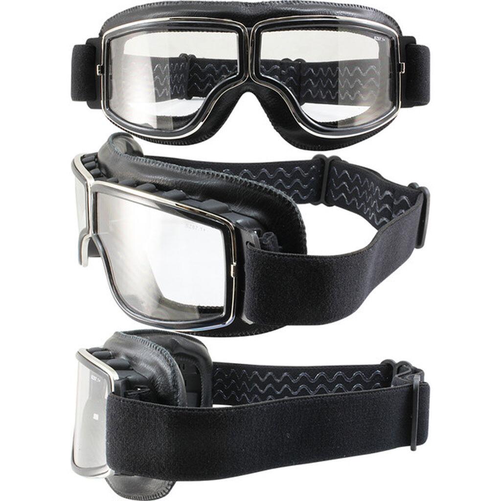 Birdz Condor Aviator Style Retro Pilot Motorcycle Biker Goggles With 