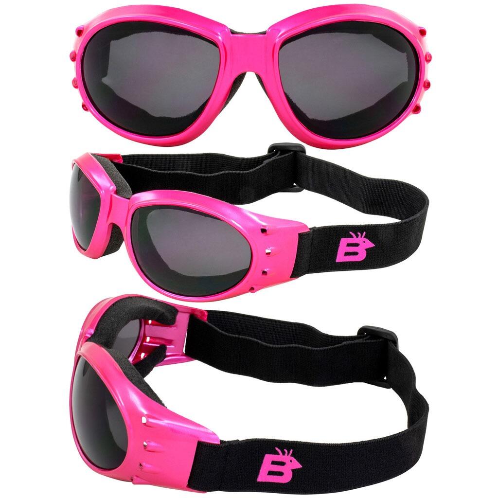 Birdz Eyewear Eagle Occhiali Moto Donna – 2 Paia: Lenti Trasparenti E Fumé – Protezione UV400