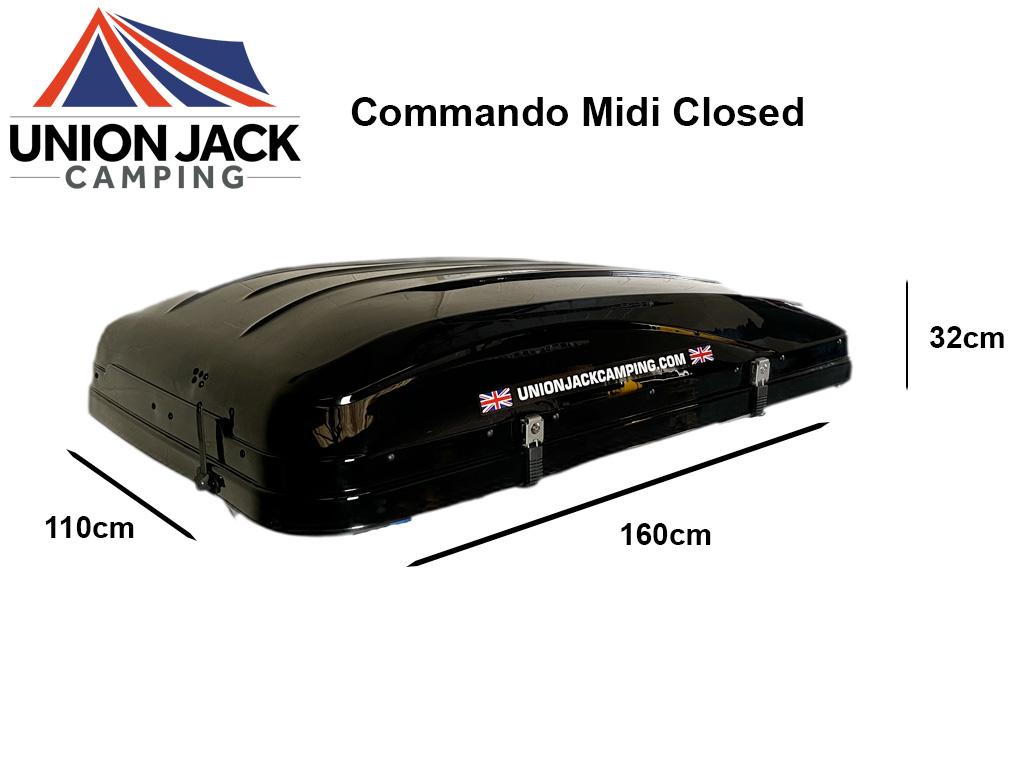 Union Jack Camping Commando Midi Roof Tent Size Closed