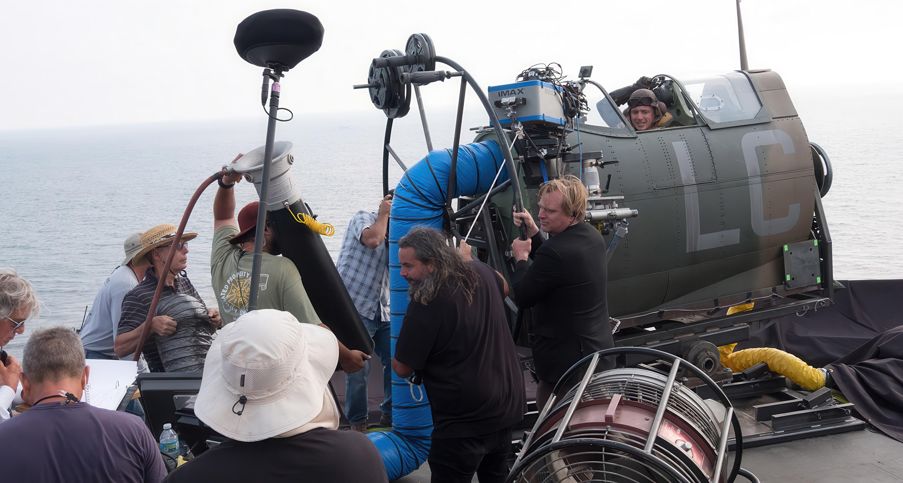 Dunkirk The Movie (2017), directed by Christopher Nolan. An IMAX camera rig to capture pilot action for the Spitfire Sequences