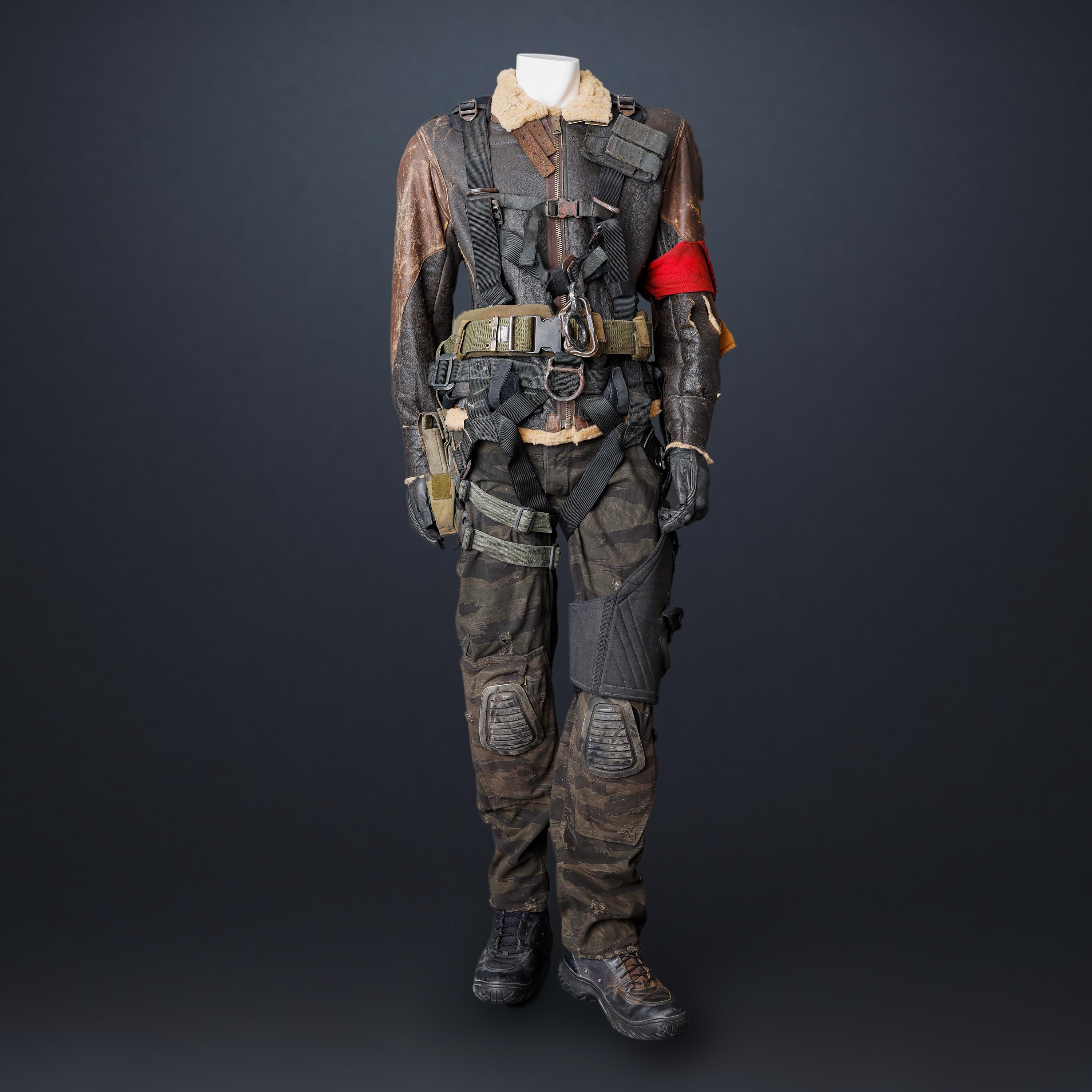 Terminator Salvation - John Connor's Screen-Matched Leather Jacket Costume. Front view of full costume.