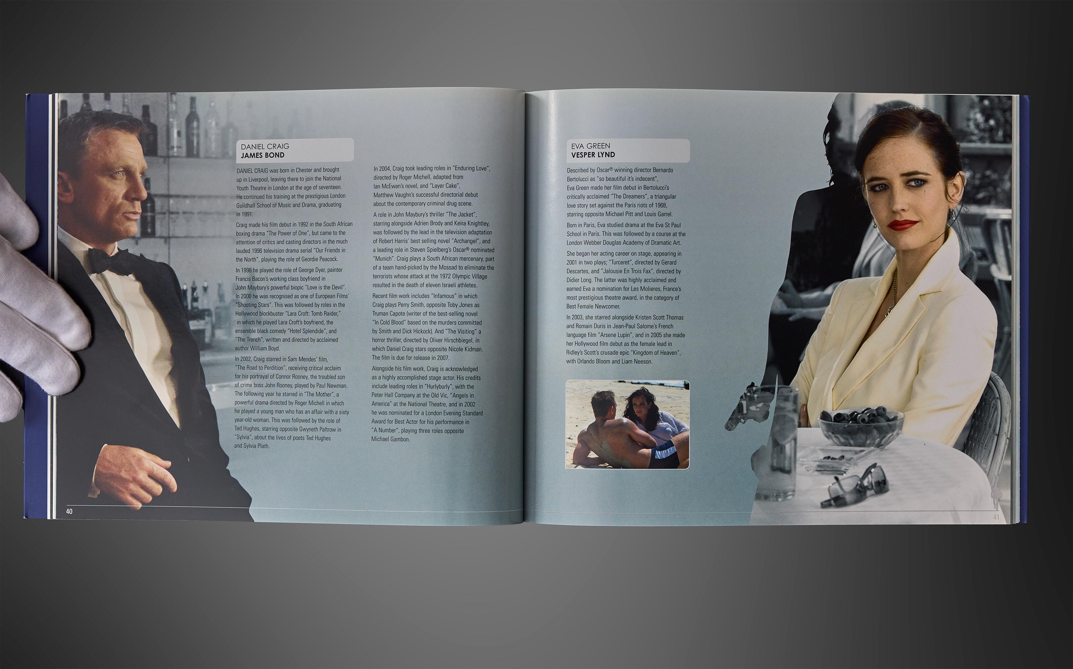 An official mint condition brochure for the Casino Royale Royal World Premiere, held on 14 November 2006 at the Royal Albert Hall, London. This beautiful James Bond collectible is a sleek, A5-sized, saddle-stitched publication produced exclusively for the 60th Royal Film Performance.