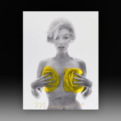 Marilyn Monroe Yellow Roses - The Last Sitting by Bert Stern