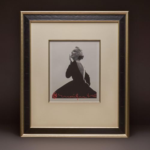 Marilyn Monroe Smiling in Black Dior Dress by Bert Stern