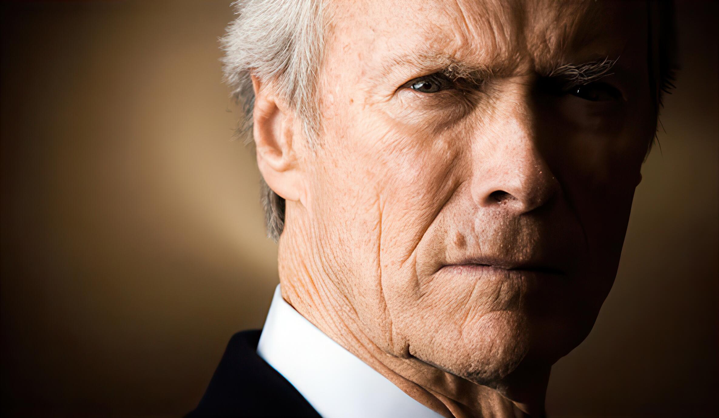 Clint Eastwood- Close-up headshot