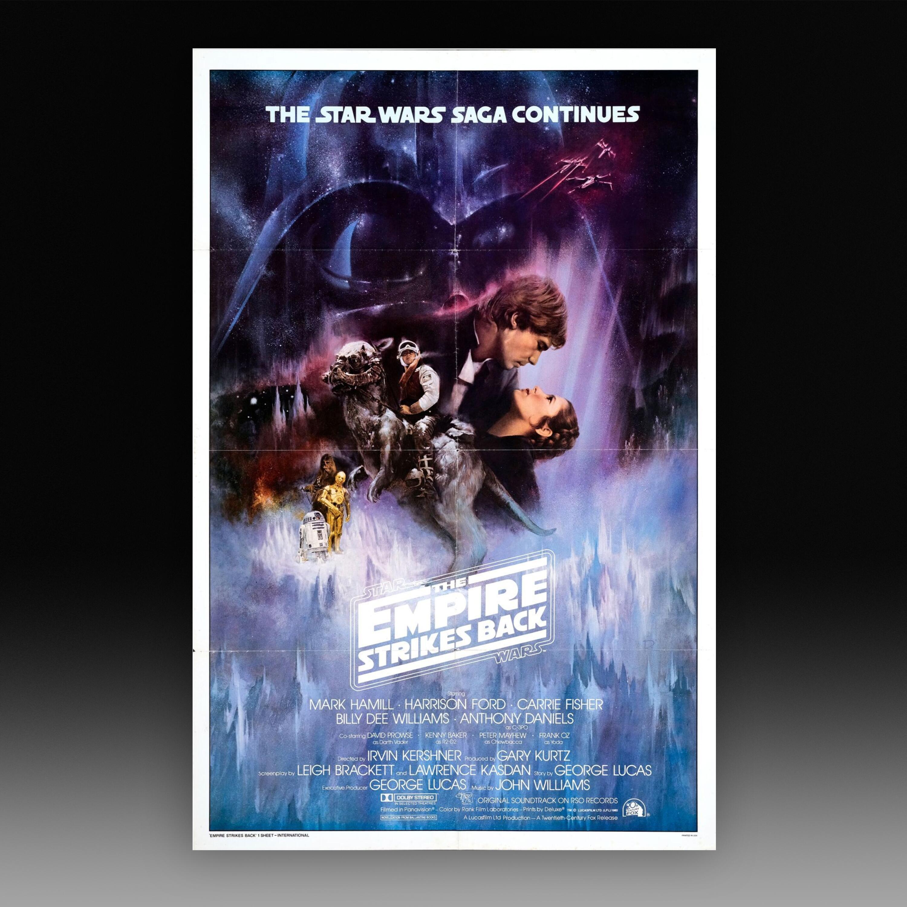 Star Wars: The Empire Strikes Back (1980) - Original US One-Sheet Poster (International, Style A, "Gone with the Wind") - Kudos Memorabilia