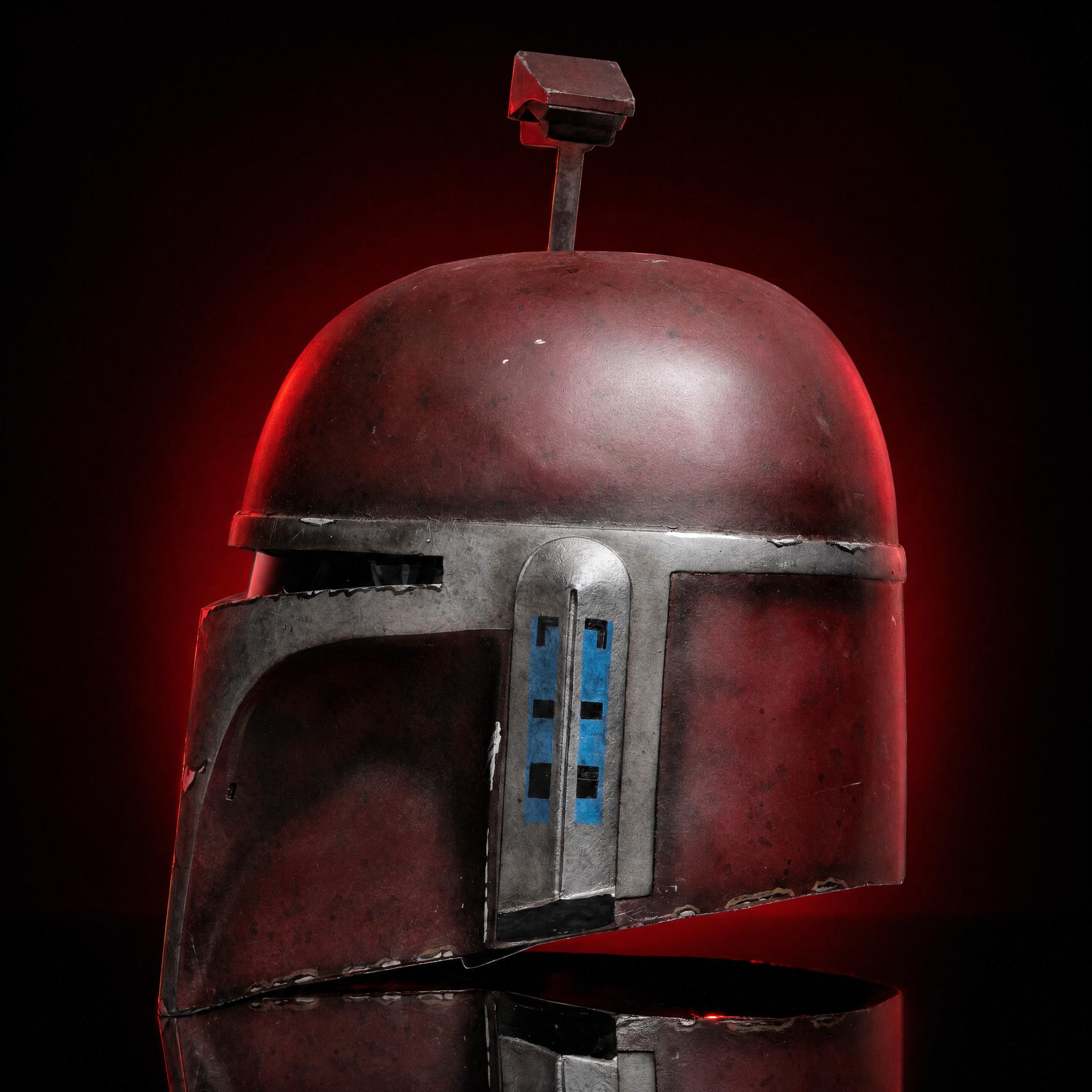 Side View A The Mandalorian (2019) — Mandalorian Covert Hero Helmet (Season 1 Production Prop)