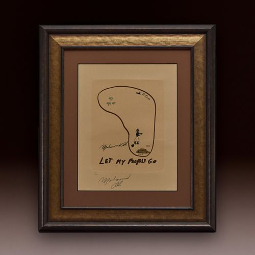 Muhammad Ali (WFUNA) Serigraph Titled 'Freedom' proffessionally framed