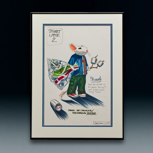 Stuart Little 2, Original Concept Drawing, signed by celebrated illustrator, Felipe Sanchez