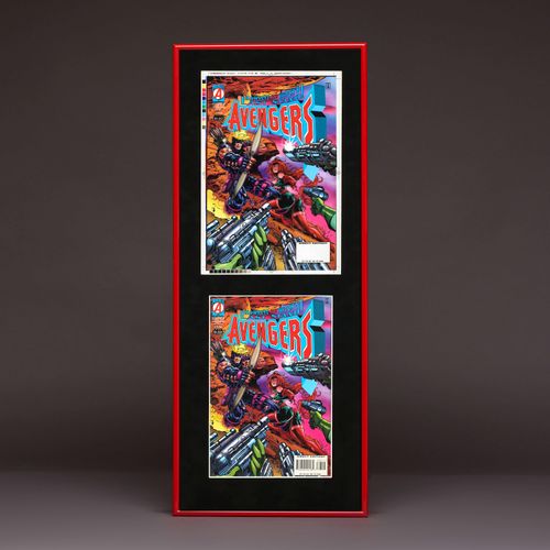 Avengers: Hawkeye 397 Comic Book Production Art Display - 1996