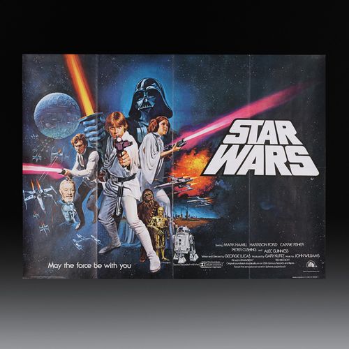 Star Wars: A New Hope (1977) Original UK Quad Poster - Pre-Oscars Awards Style