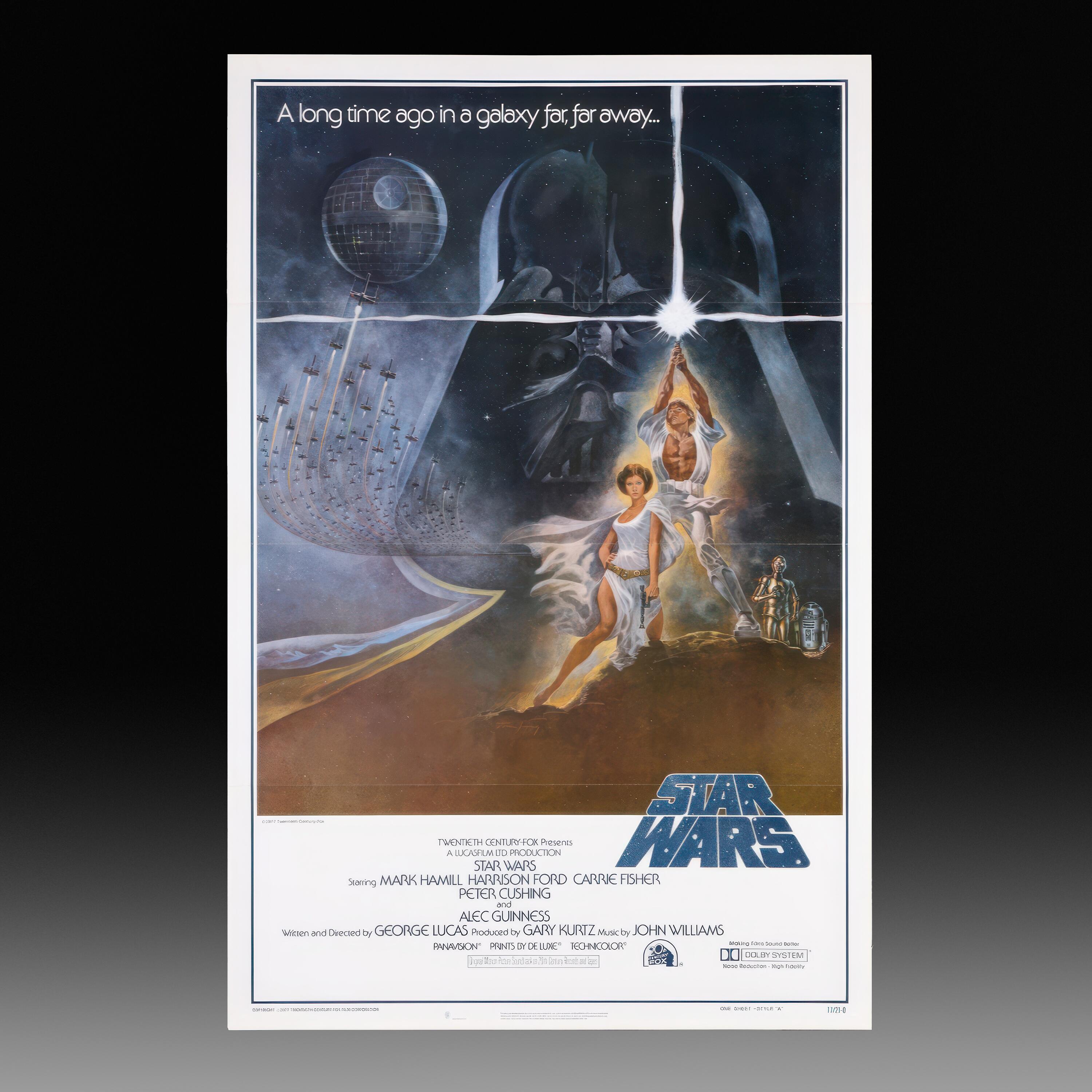Star Wars: A New Hope (1977) - A US One-Sheet 'Style A' Poster - First Printing - Kudos Memorabilia