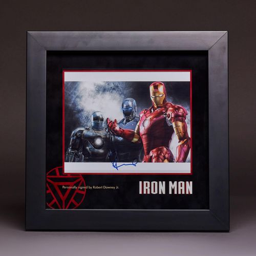 Iron Man, Photo Display signed by Robert Downey Jr.