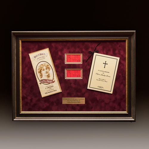 Production Ephemera Display Showcase - Finding Neverland