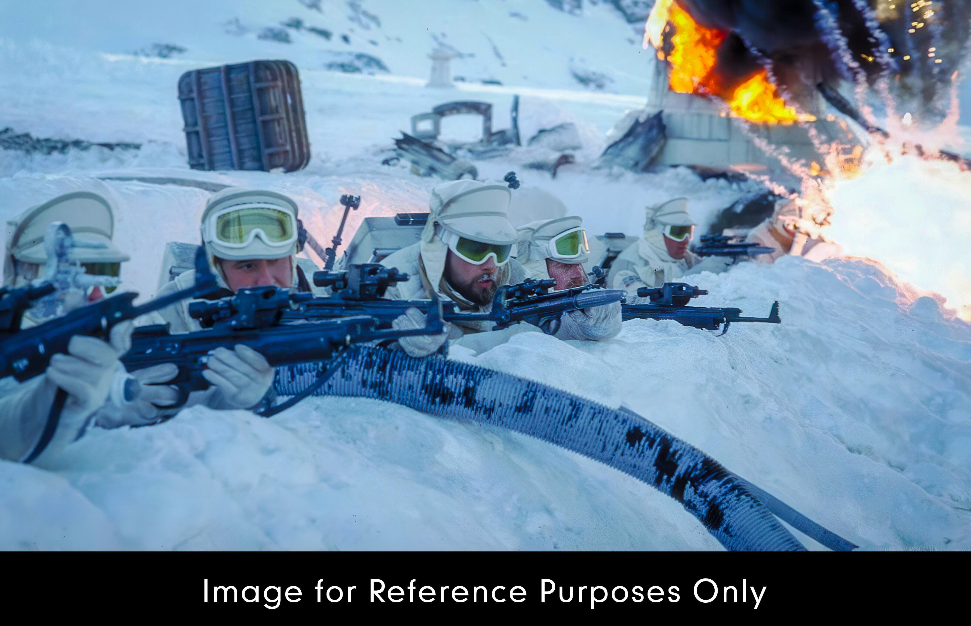 Rebel Alliance Fighters with their blasters on the ice planet of Hoth - The Empire Strikes Back
